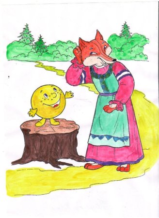 Колобок рисунок