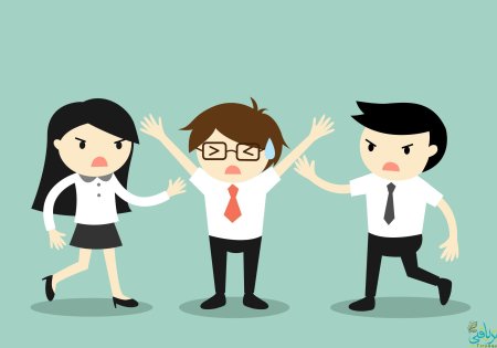 Конфликт векторное изображение