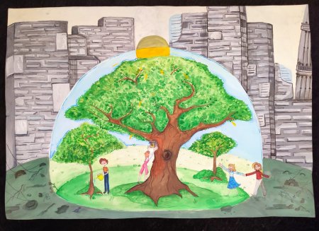 Природа глазами детей рисунки