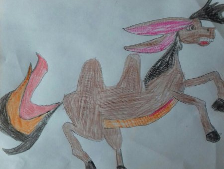 Рисование конек горбунок