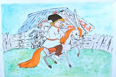 Конек горбунок рисунок