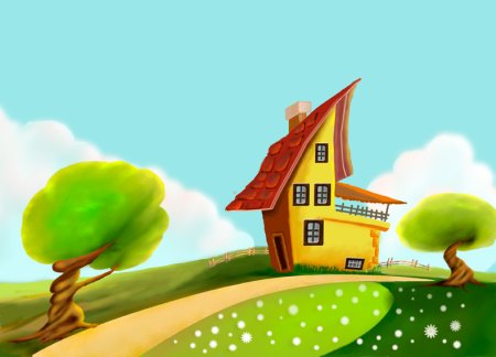 Дом мультяшное