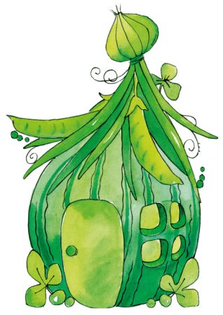 Красочный сказочный домик