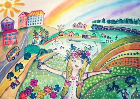 Рисунок на тему Россия