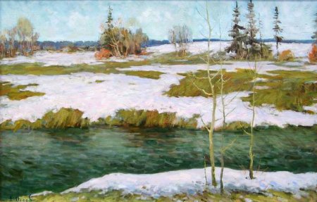 Весенние воды рисунок