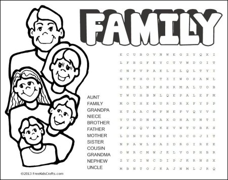 Семья на английском задания