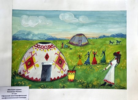 Рисунок на тему юрта