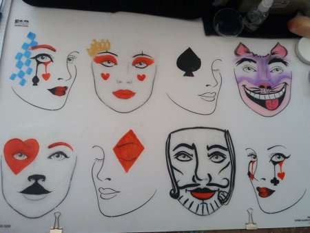 Грим в театре рисование