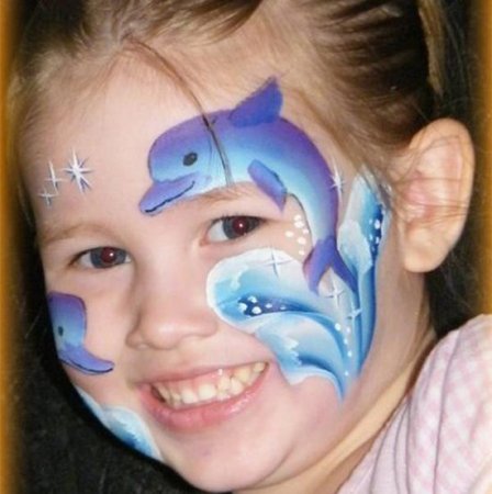 Аквагрим на теле для детей