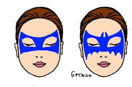 Лёгкие рисунки лица