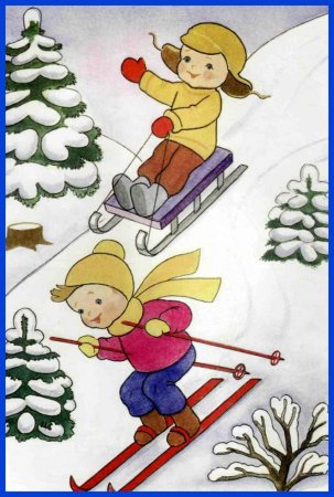 Зимний пейзаж для детей