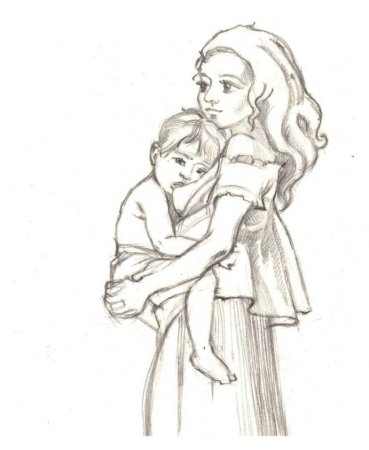 Рисунок на день матери карандашом