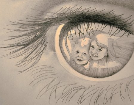 Мамины глаза карандашом