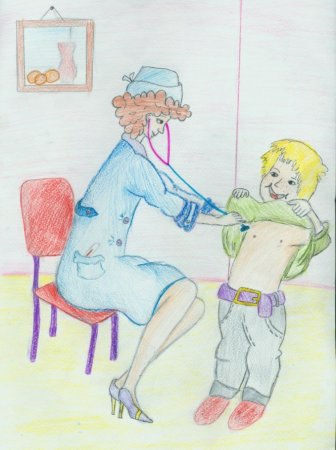 Врач рисунок