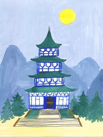 Япония рисунки детей