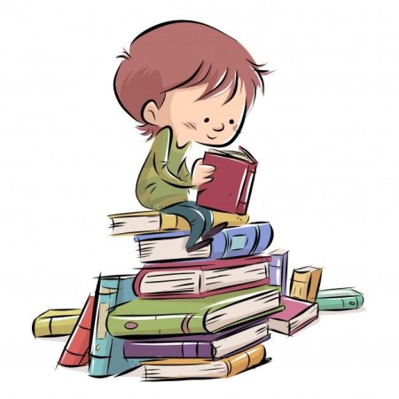 Школьник с книжкой