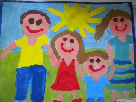 Рисунок на тему моя семья