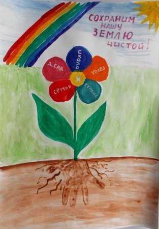 Плакат берегите растения