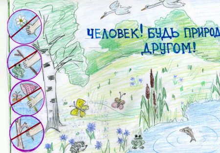 Плакат на тему берегите природу