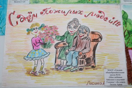 Рисунок Мои любимые бабушка и дедушка