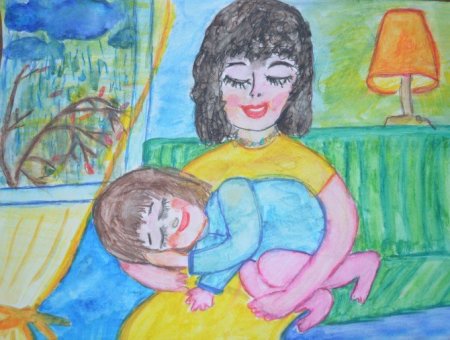 Рисунок на тему моя мама