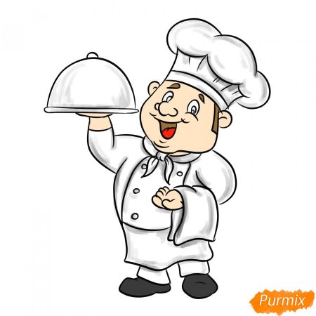 Рисунки поваров карандашом