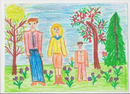 Рисунок на тему моя семья