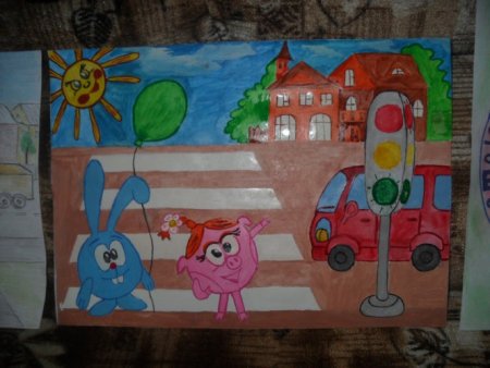 Рисунки светофора на конкурс