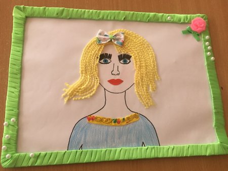 Аппликация на тему мама