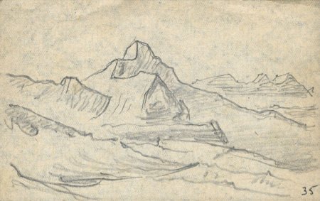 Горные вершины Лермонтов иллюстрация