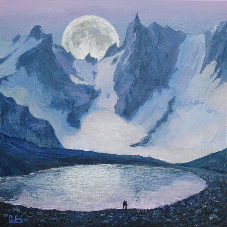 Рисунок к стиху Лермонтова горные вершины