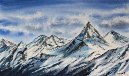 Горные вершины картина Лермонтова