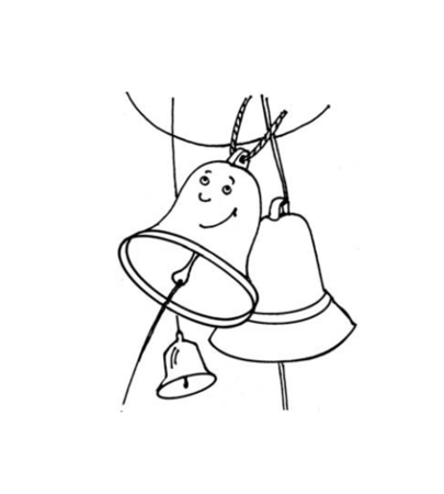Колокол раскраска