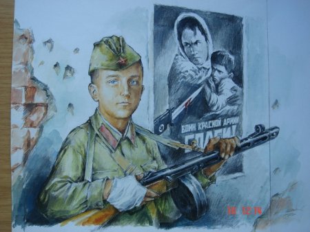 Герои Великой Отечественной войны рисунки