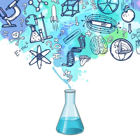 Эмблема химия и биология