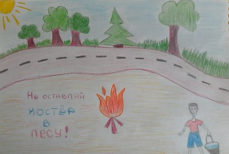 Рисунок безопасное лето