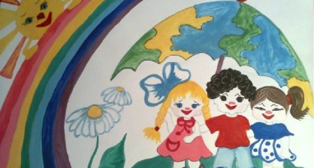 Рисунок на тему Дружба народов