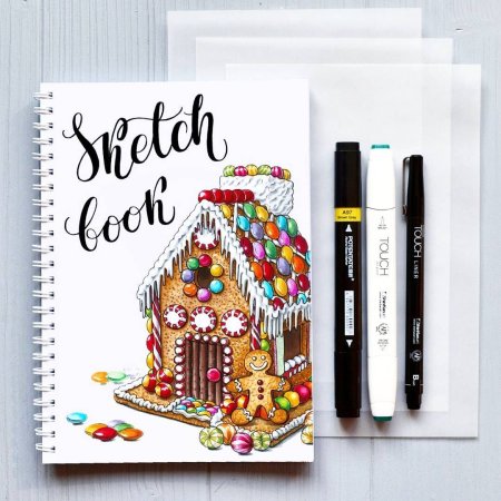 Скетчбук для нового года