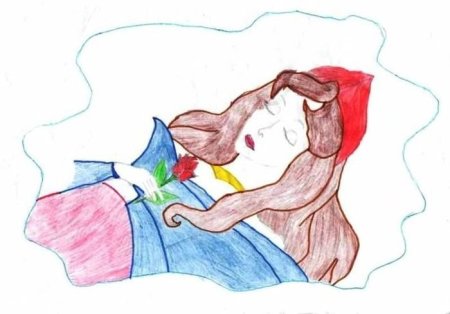 Рисунок к сказке спящая красавица Жуковский