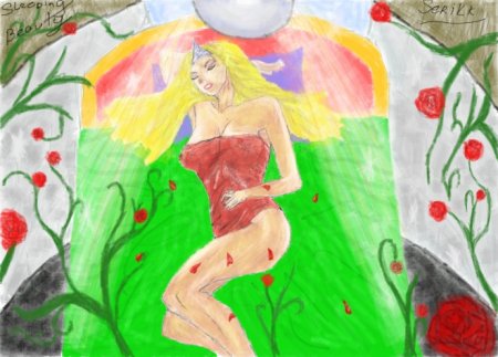 Рисунок на тему спящая красавица