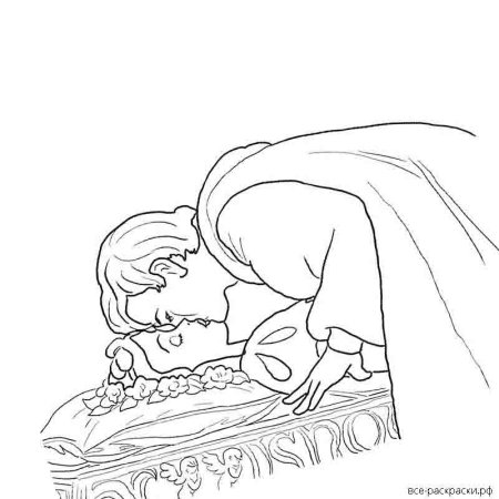 Нарисовать спящую красавицу