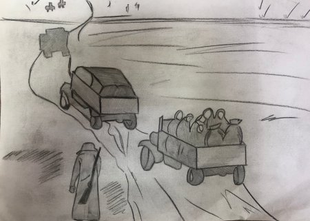 Полуторка автомобиль рисунок для детей