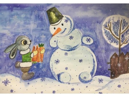 Рисунок на новогоднюю тему