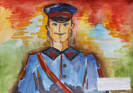 Рисунок ко Дню милиции