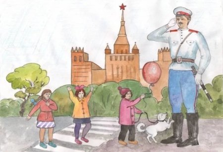 Дядя стёпа милиционер рисунок в школу