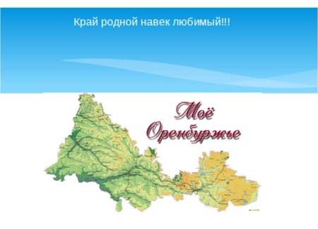 Краеведение Оренбургской области