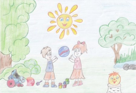 Рисунки на тему лето для детей