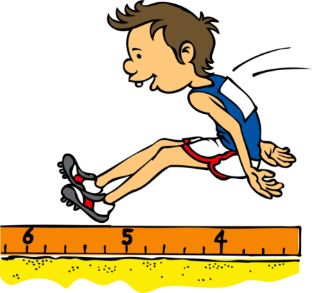 Прыжки в длину рисунок