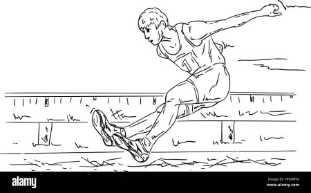 Прыжок с места раскраска