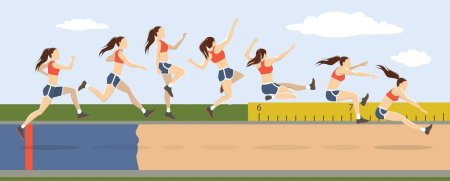 Прыжки в длину дети